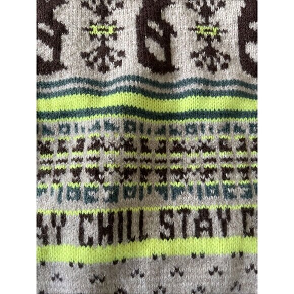 BDG Jesse Half-zip Sweater In Neutral Multi Urban Outfitters Size S SP Chill - Picture 3 of 5